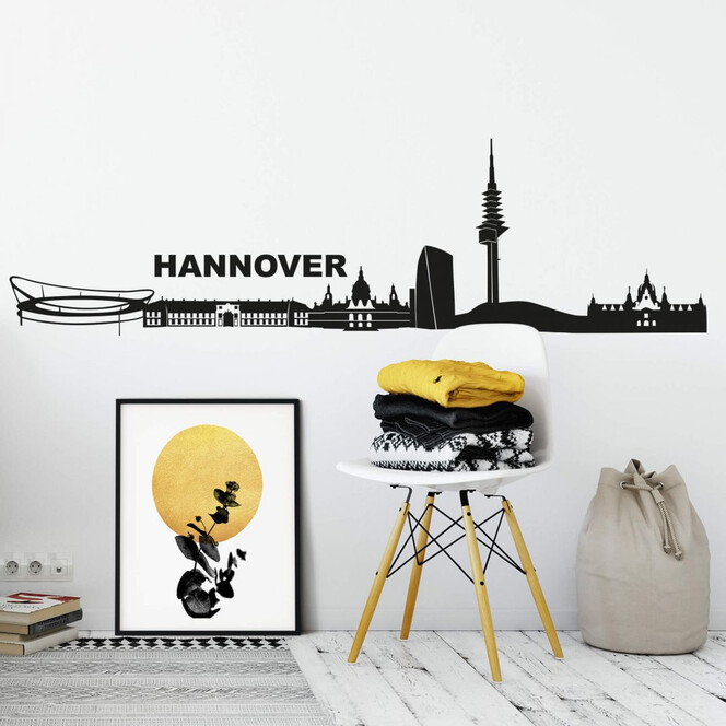 Wandtattoo Hannover Skyline