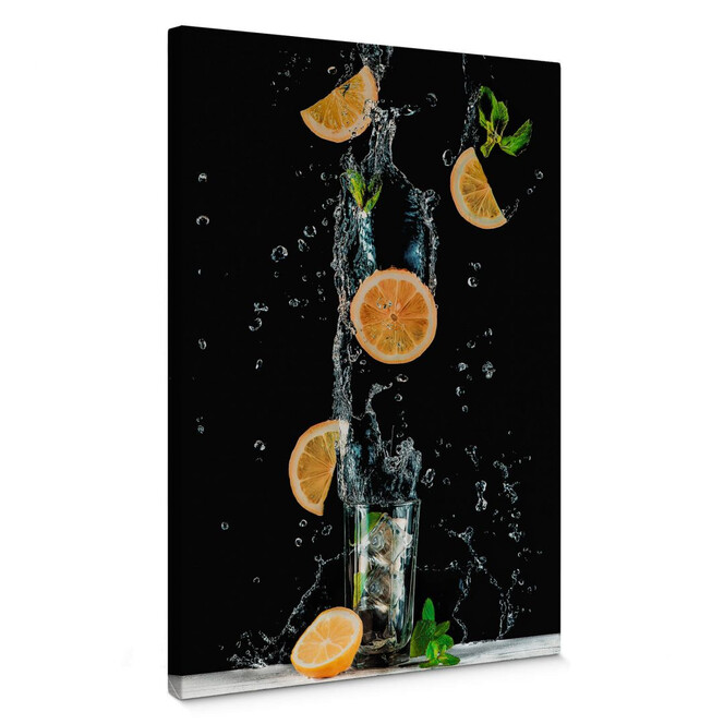 Leinwandbild Belenko - Splashing Lemonade