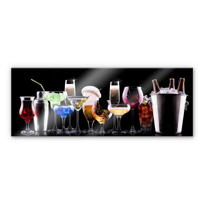 Acrylglasbild Cocktail Feeling - Panorama