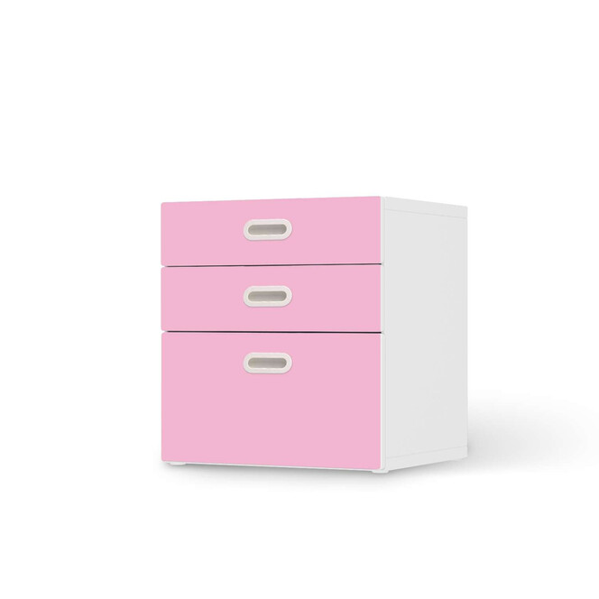 Folie IKEA Stuva / Fritids Kommode - 3 Schubladen - Pink Light- Bild 1