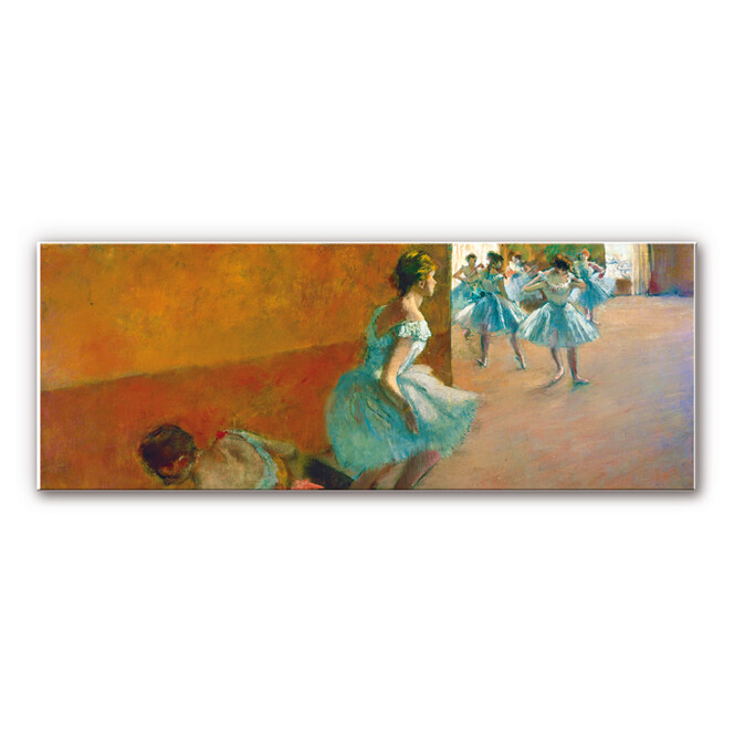 Wandbild Degas - Tänzerinnen auf einer Treppe - Panorama