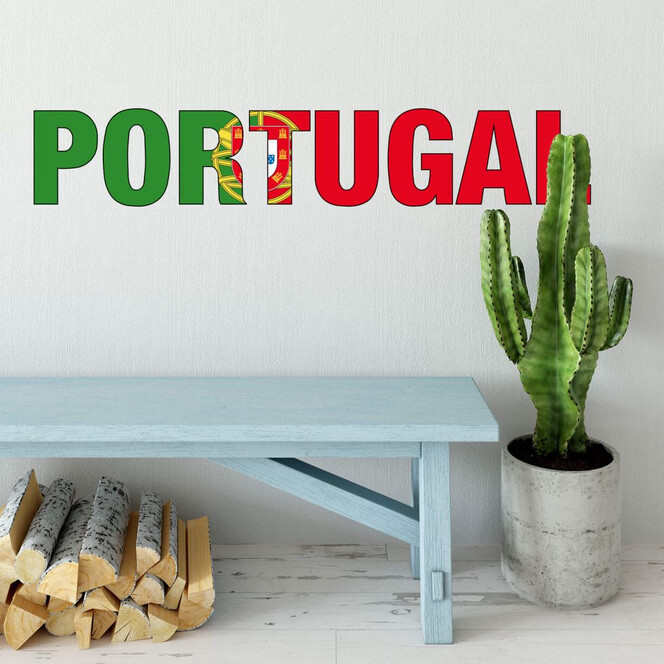 Wandsticker Portugal Schriftzug