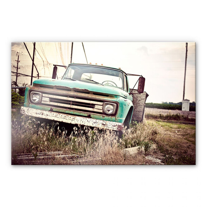 Acrylglasbild American rusted Truck