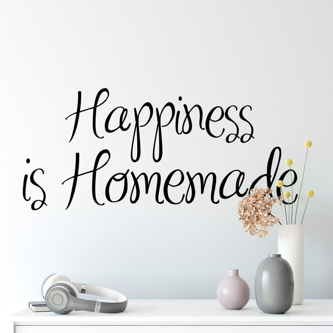 Wandtattoo Happiness is Homemade