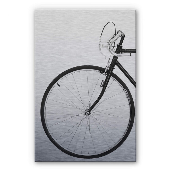 Alu-Dibond Bild mit Silbereffekt Sisi & Seb - Das Fahrrad