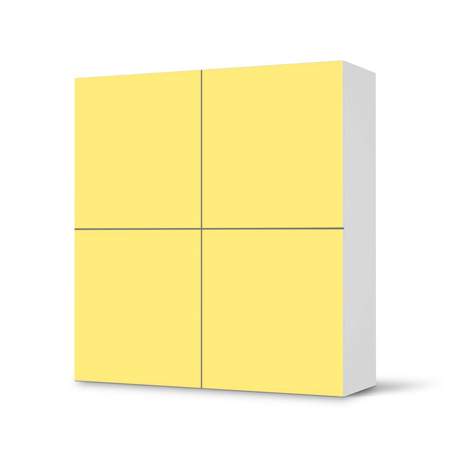 Klebefolie IKEA Besta Schrank 4 Türen - Gelb Light- Bild 1