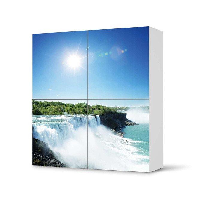 Klebefolie IKEA Besta Schrank 4 Türen - Niagara Falls- Bild 1