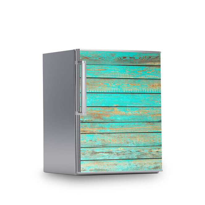 Kühlschrankfolie 60x80cm - Wooden Aqua- Bild 1