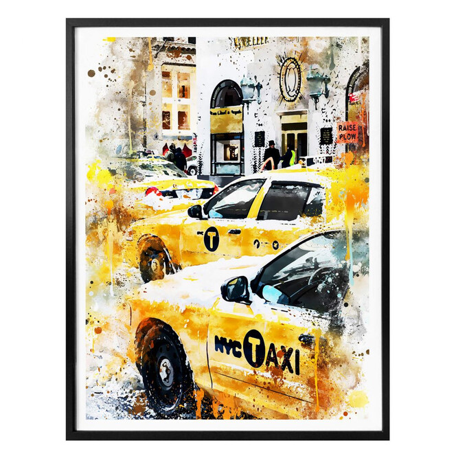 Poster Hugonnard - Watercolour: New York Cabs