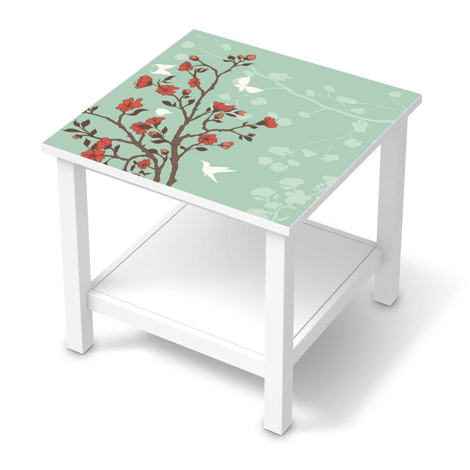 Möbel Klebefolie IKEA Hemnes Tisch 55x55cm - Blütenzauber- Bild 1