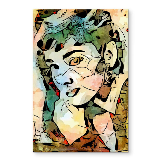 Acrylglasbild Zamart - Hommage an Miro - Audrey Hepburn