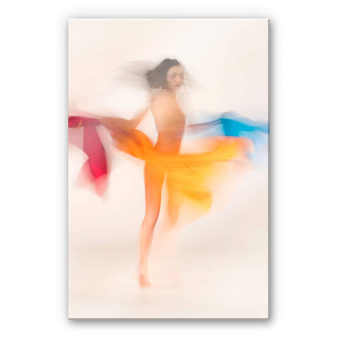 Acrylglasbild Raga - Tanzende Farben