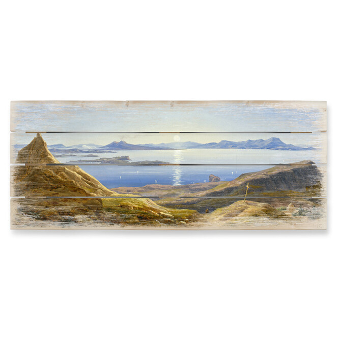 Holzbild Ahlborn - Küstenlandschaft am Golf von Neapel - Panorama