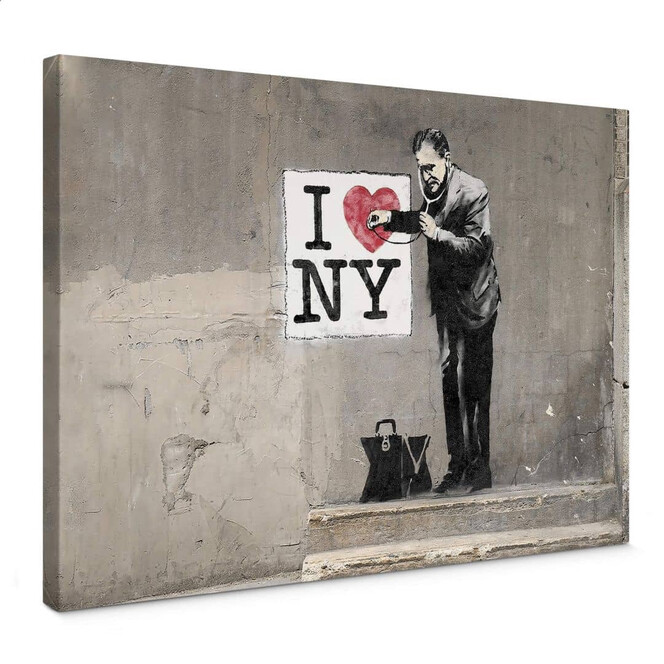 Leinwandbild Banksy - I love New York