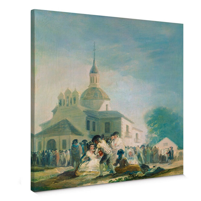 Leinwandbild de Goya - Die Einsiedelei des hl. Isidor