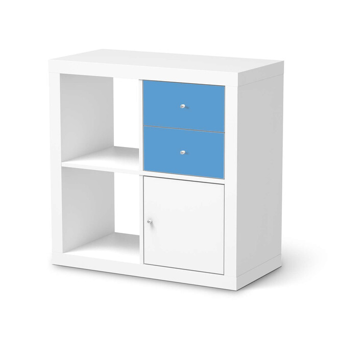 Möbelfolie IKEA IKEA Expedit Regal Schubladen - Blau Light- Bild 1