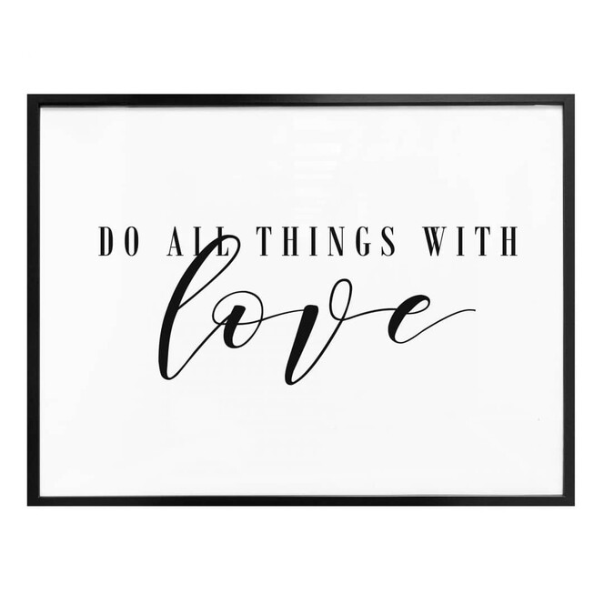 Poster Do all things with love