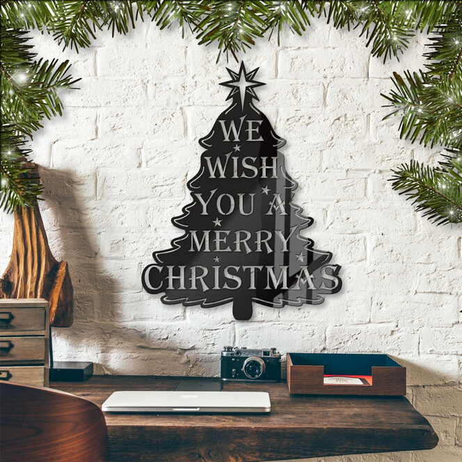Acryldeko We wish you a merry christmas
