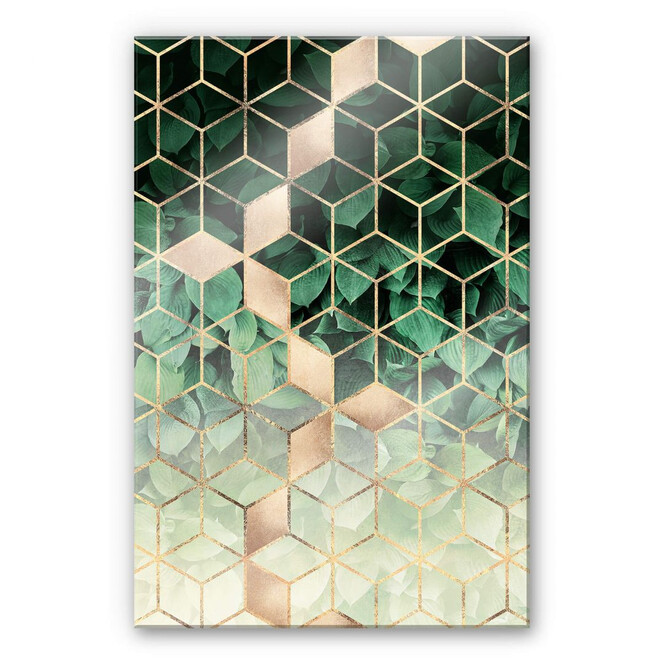 Acrylglasbild Fredriksson - Natur trifft auf Geometrie