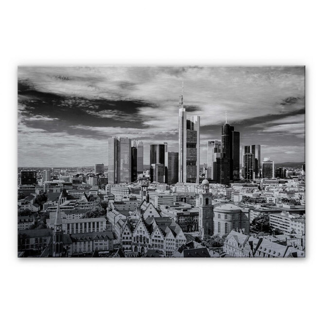 Alu-Dibond Bild Frankfurter Skyline