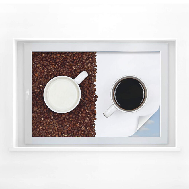 Sichtschutzfolie Lavsen - White Espresso