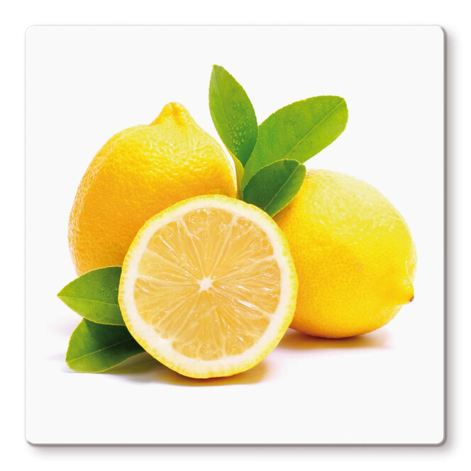 Glasbild Lemons
