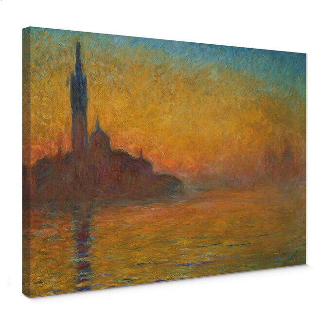 Leinwandbild Monet - Venedig bei Sonnenuntergang