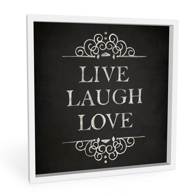 Wandbild Live Laugh Love