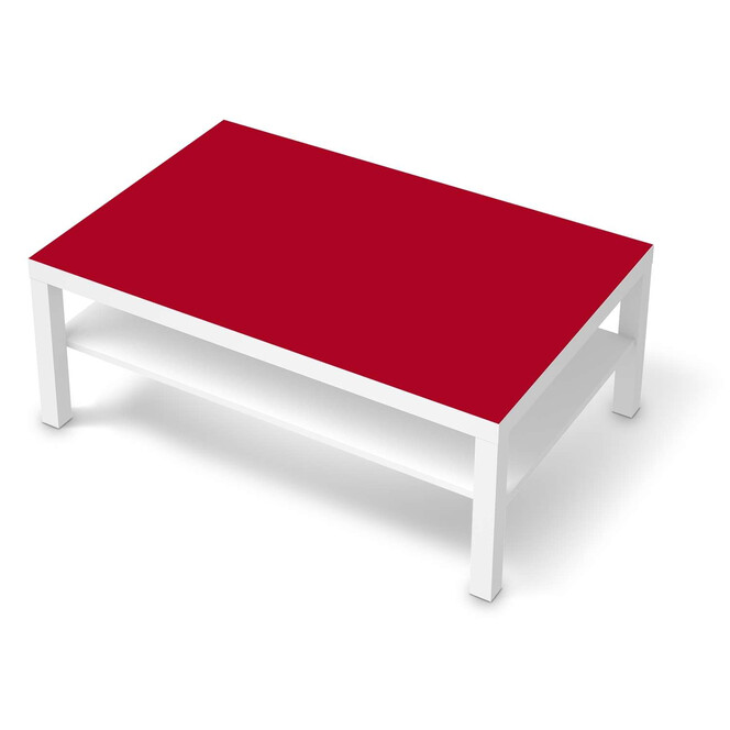 Klebefolie IKEA Lack Tisch 118x78cm - Rot Dark- Bild 1