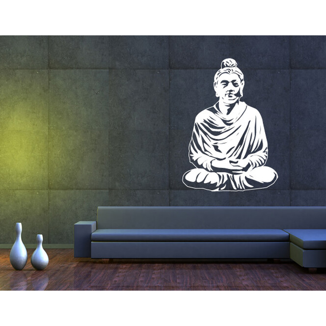 Wandtattoo Meditierender Buddha II