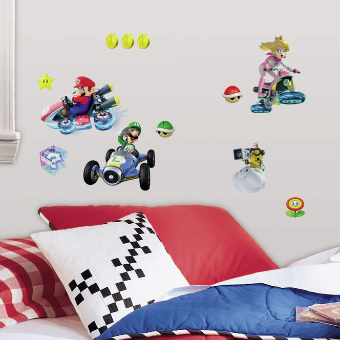 Wandsticker Super Mario - Mario Kart 8 - 44-teilig - Bild 1