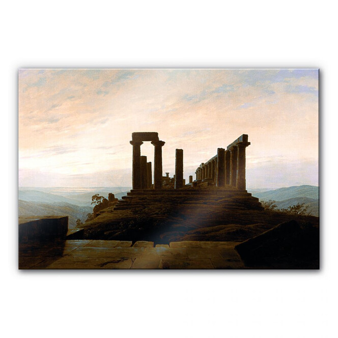 Acrylglasbild Friedrich - Der Junotempel in Agrigent