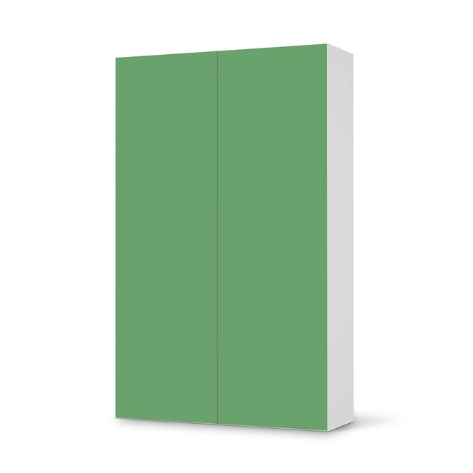 Klebefolie IKEA Besta Schrank 2 Türen (hoch) - Grün Light- Bild 1