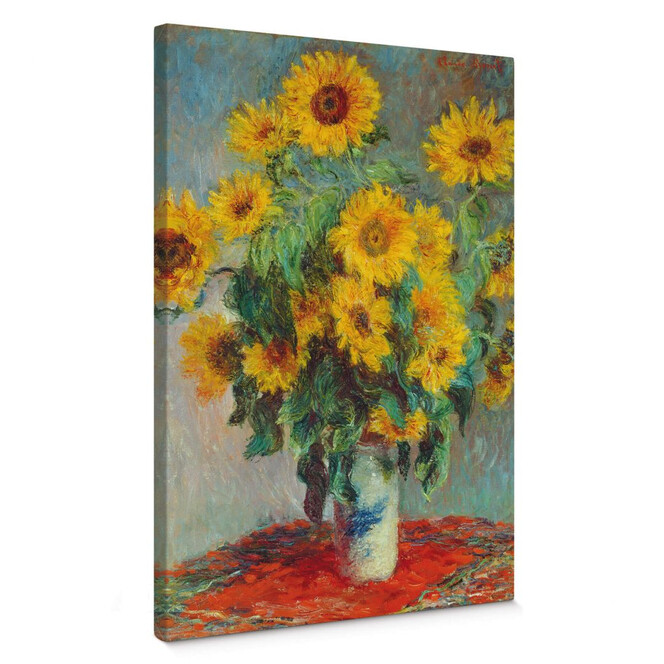 Leinwandbild Monet - Sonnenblumen
