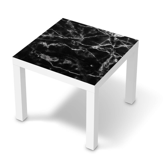 Möbelfolie IKEA Lack Tisch 55x55cm - Marmor schwarz- Bild 1