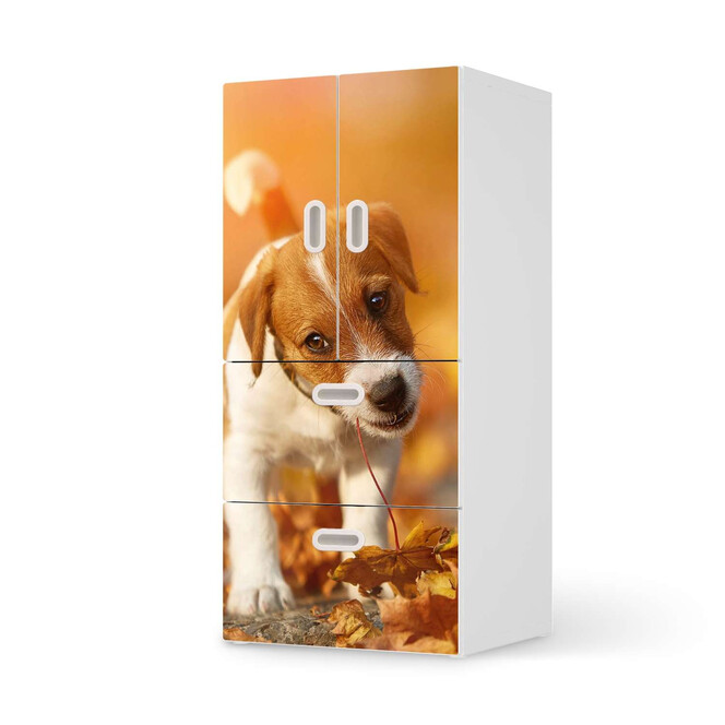 Möbelfolie IKEA Stuva / Fritids - 2 Schubladen und 2 kleine Türen - Jack the Puppy- Bild 1