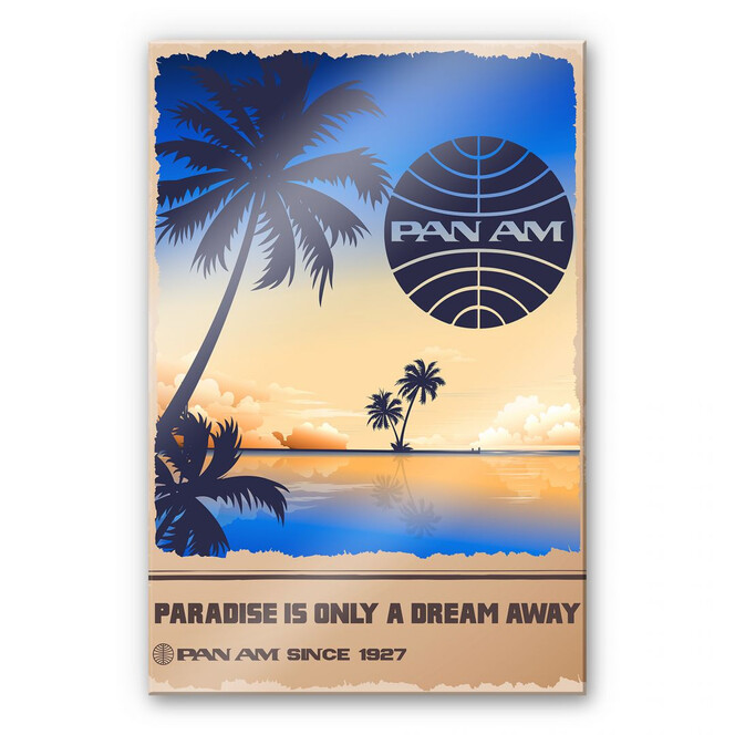 Acrylglasbild PAN AM - Dream in Paradise