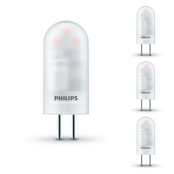 Philips LED Lampe ersetzt 10W, G4. Brenner, matt, warmweiss, 110lm, nicht dimmbar, 4er Pack EEK A&& - Bild 1