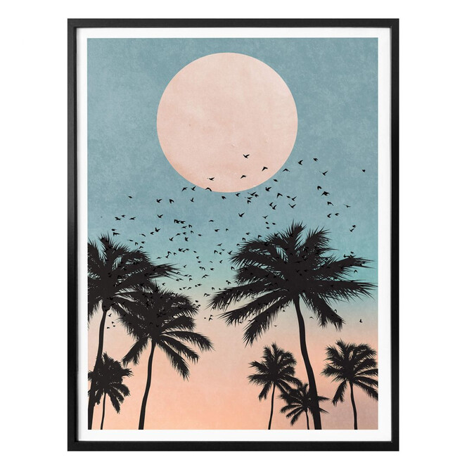 Poster Kubistika - Sonnenuntergang