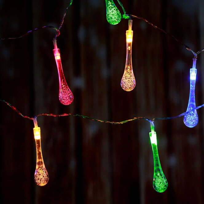 LED Lichterkette Wassertropfen mehrfarbig - Bild 1