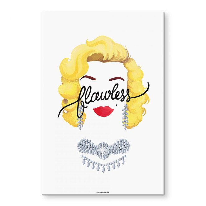 Acrylglasbild Tohmé - Flawless Marilyn