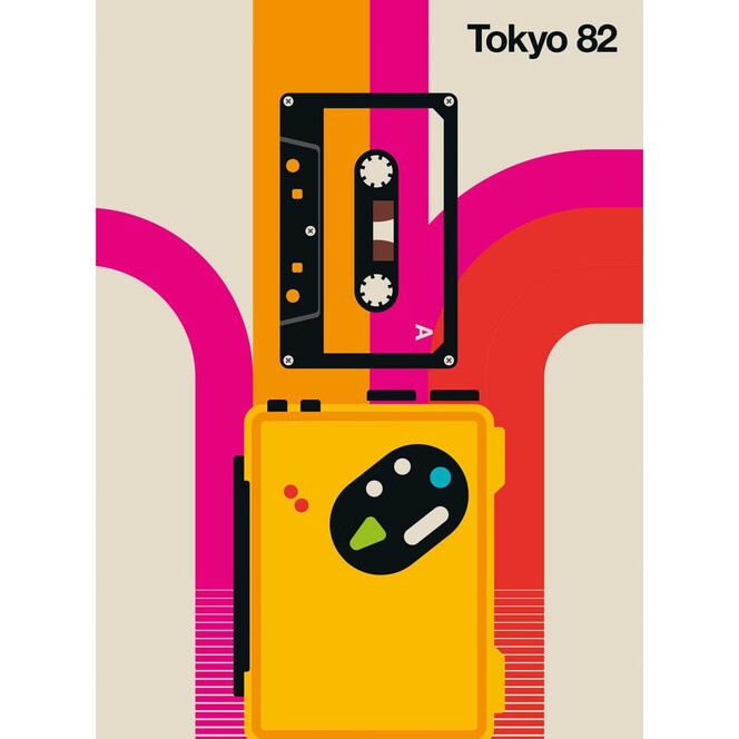 Livingwalls Fototapete ARTist Tokyo 82 beige, gelb, orange, rosa, rot, schwarz - Bild 1