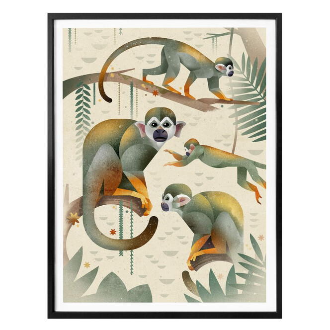 Poster Braun - Squirrel Monkeys