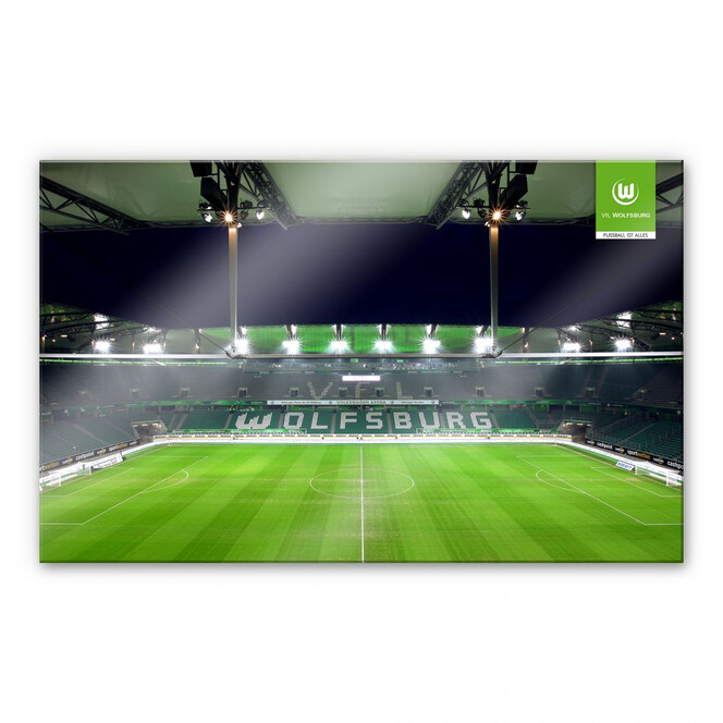 Acrylglasbild VfL Wolfsburg Volkswagen Arena Tribüne