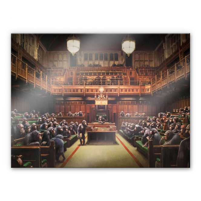 Acrylglasbild Banksy - Devolved Parliament