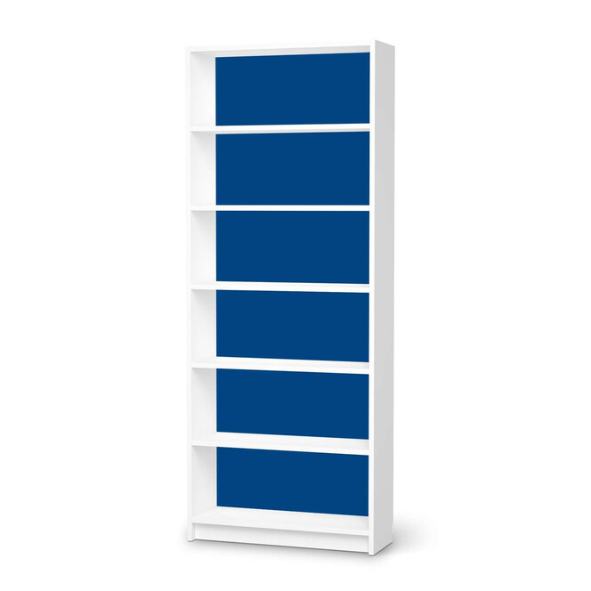 Klebefolie IKEA Billy Regal 6 Fächer - Blau Dark- Bild 1