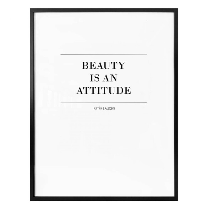 Poster Beauty is an attitude