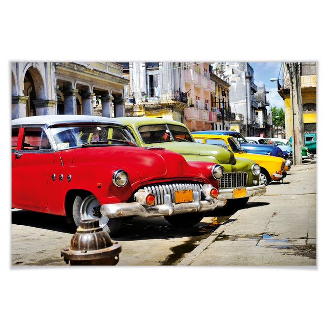 Poster Cuba Cars