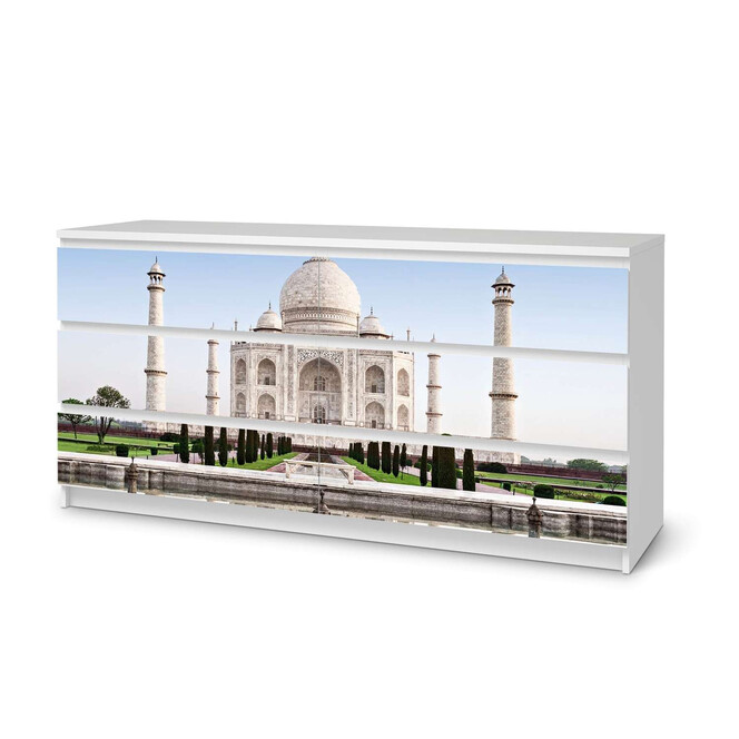 Möbelfolie IKEA Malm Kommode 6 Schubladen (breit) - Taj Mahal- Bild 1