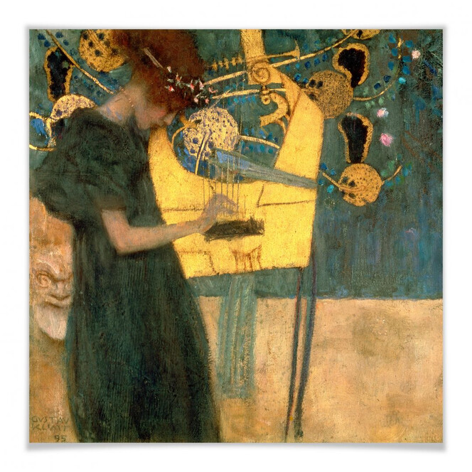 Poster Klimt - Die Musik
